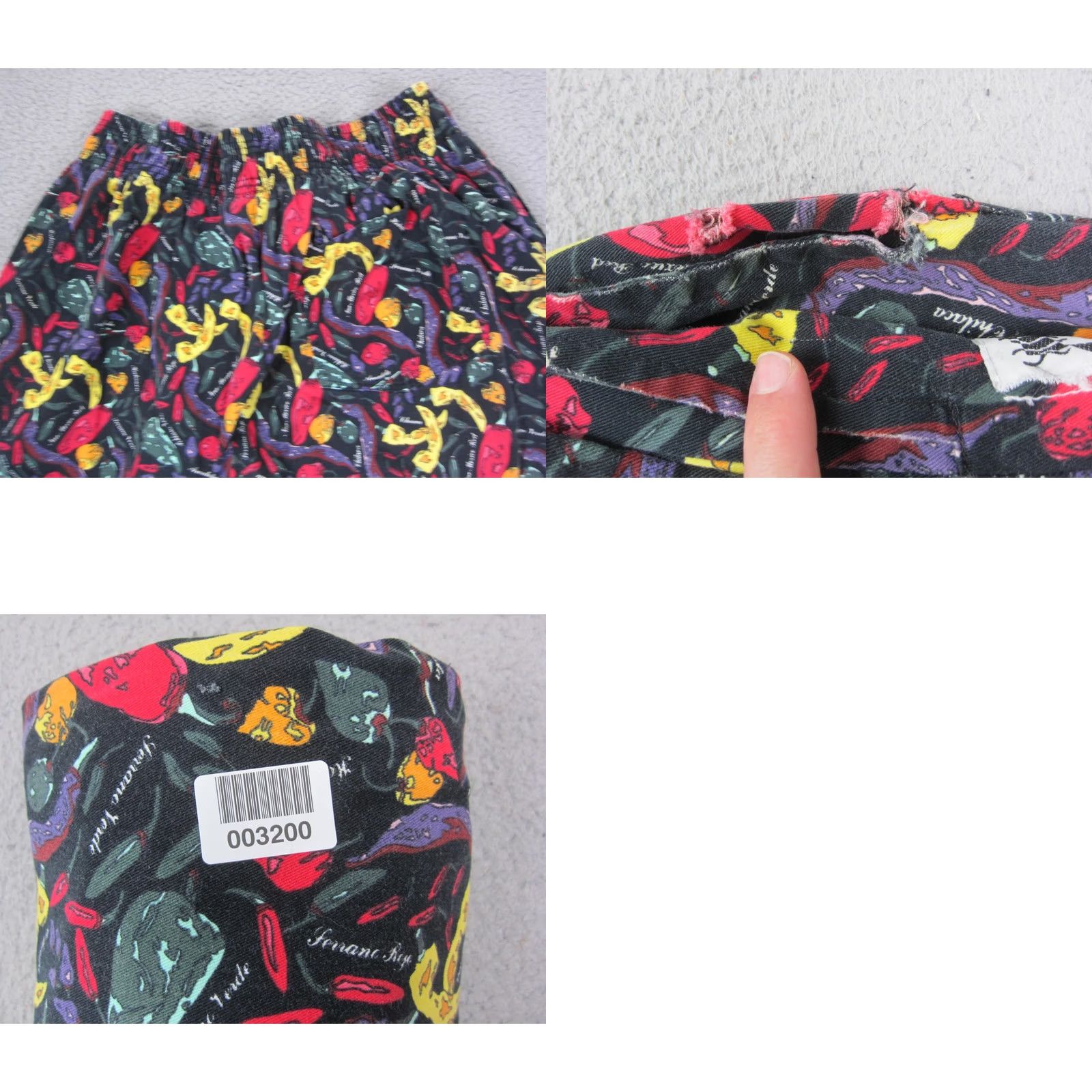 Vintage VINTAGE Chefwear Pants Mens XL Black Chili Pepper Baggy USA Size US 36 / EU 52 - 10 Thumbnail