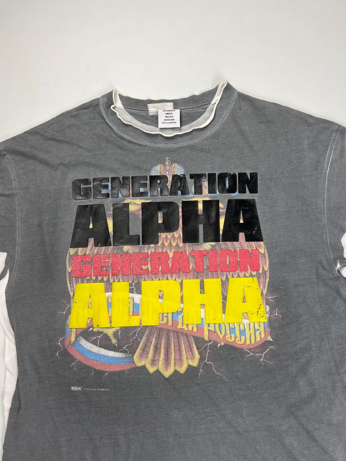 Vetements Vetements Generation Alpha Trompe L’oeil Tshirt Size US M / EU 48-50 / 2 - 3 Thumbnail