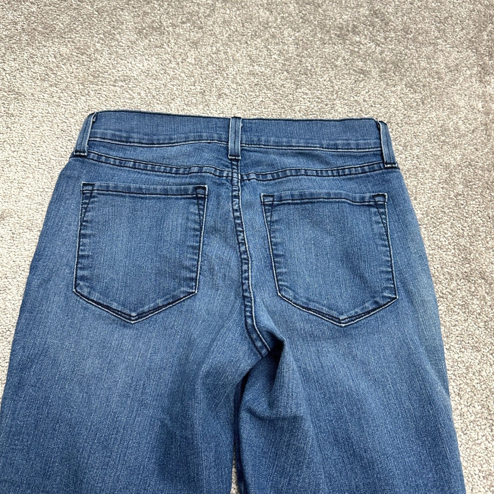 NYDJ NYDJ Crop Denim Jeans Womens 2 Blue Straight Leg Mid Rise Stretch Casual 27x20 Size 26" / US 2 / IT 38 - 4 Thumbnail