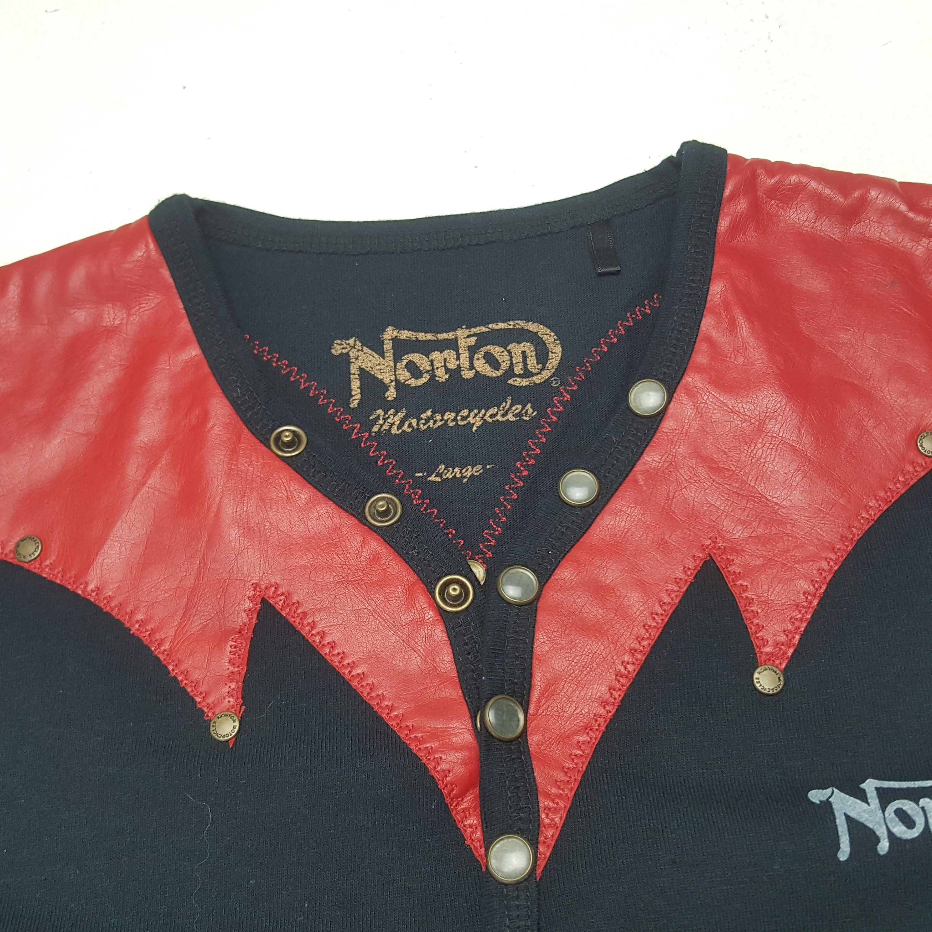 Norton × Vintage Vintage Nonton Fire Style Tshirt Size US M / EU 48-50 / 2 - 5 Thumbnail