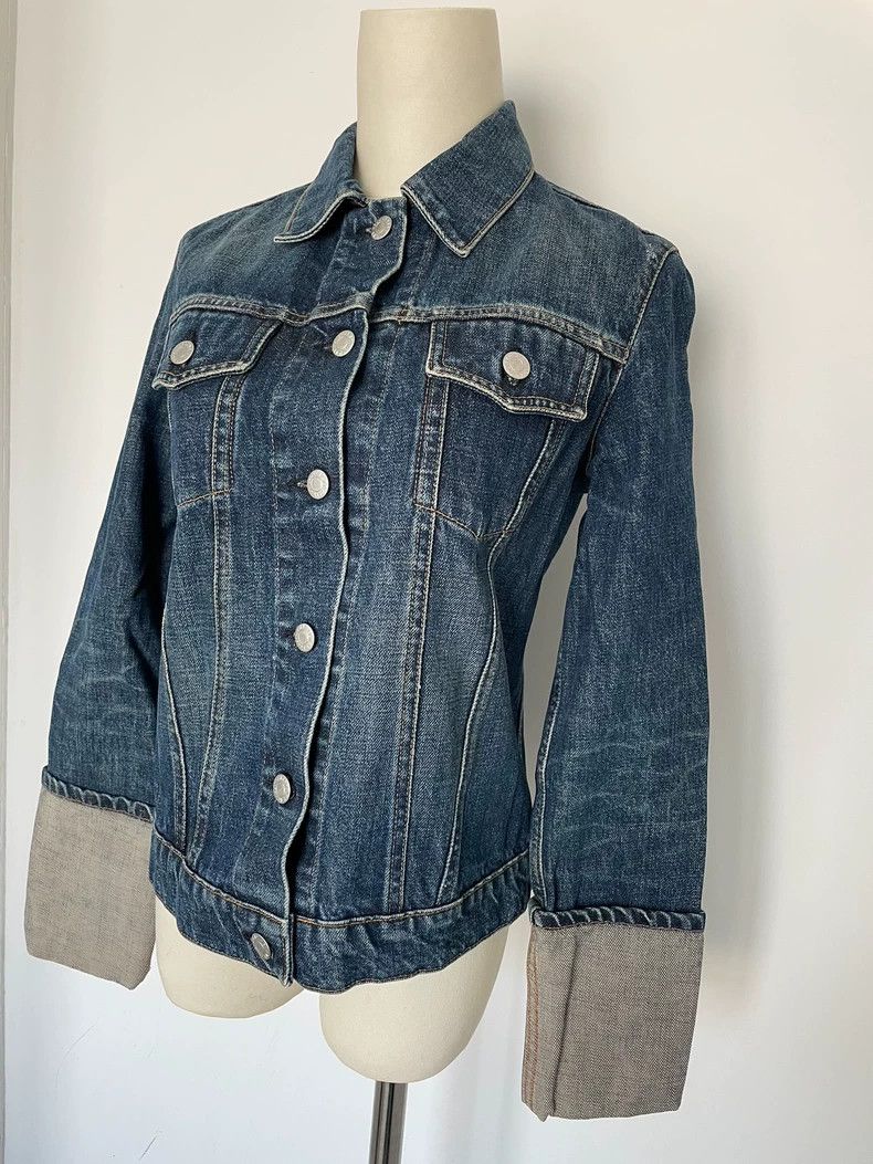 Helmut Lang Helmut Lang 90S turned sleeve denim jacket 2504-Nextarrow Size XS / US 0-2 / IT 36-38 - 2 Thumbnail