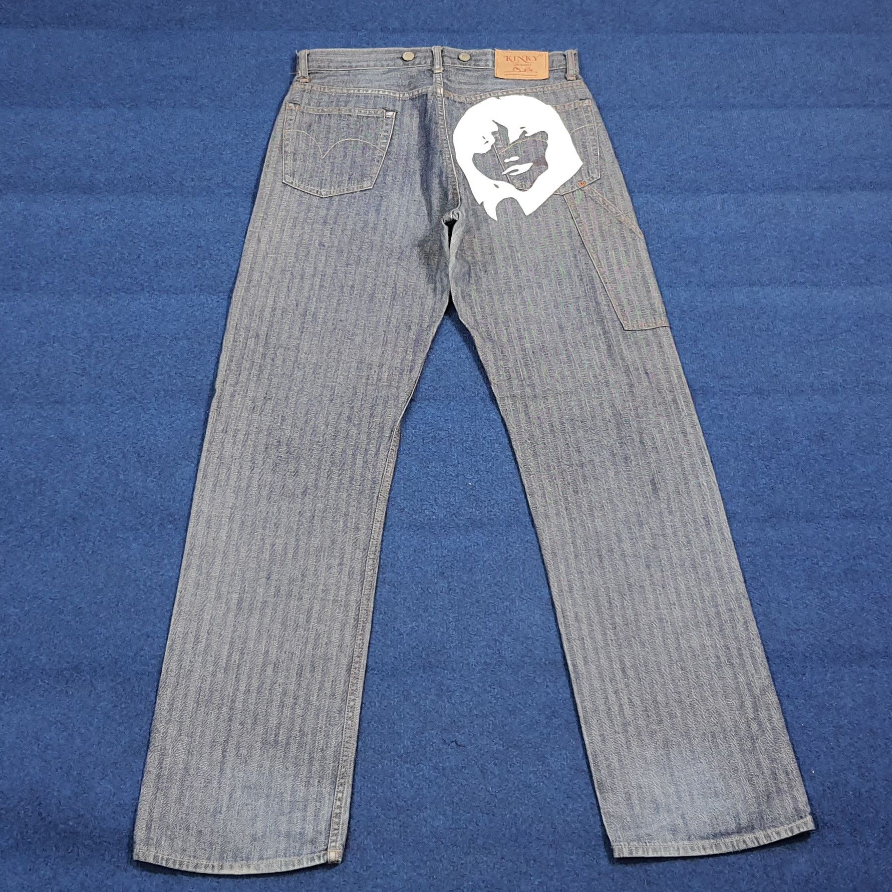Hysteric Glamour Vintage Hysteric Glamour Kinky Custom Logo Jeans C280N31 Size US 32 / EU 48 - 1 Thumbnail