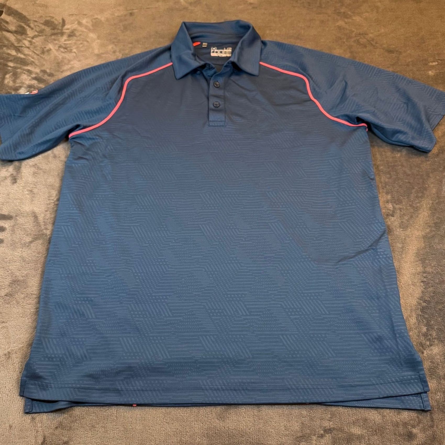 Under Armour Under Armour HeatGear Loose Blue Golf Polo Shirt Mens Large Great Oaks Patch Size US L / EU 52-54 / 3 - 3 Thumbnail