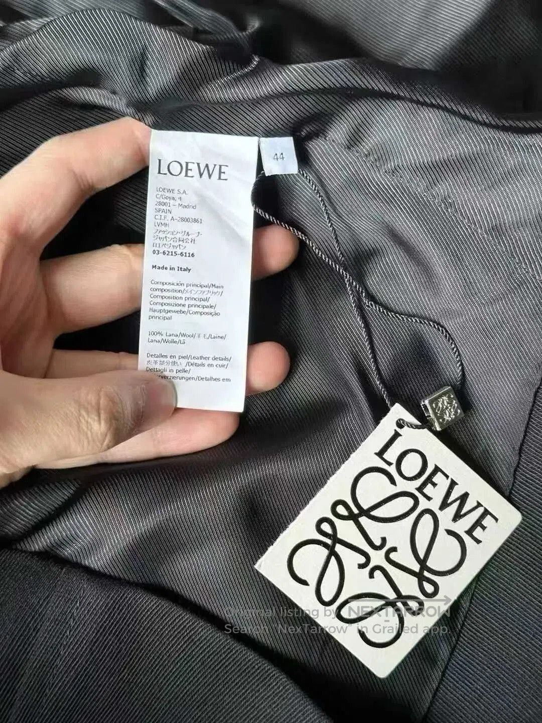 Loewe loewe black wool utility jacket size 44. Size US L / EU 52-54 / 3 - 4 Thumbnail