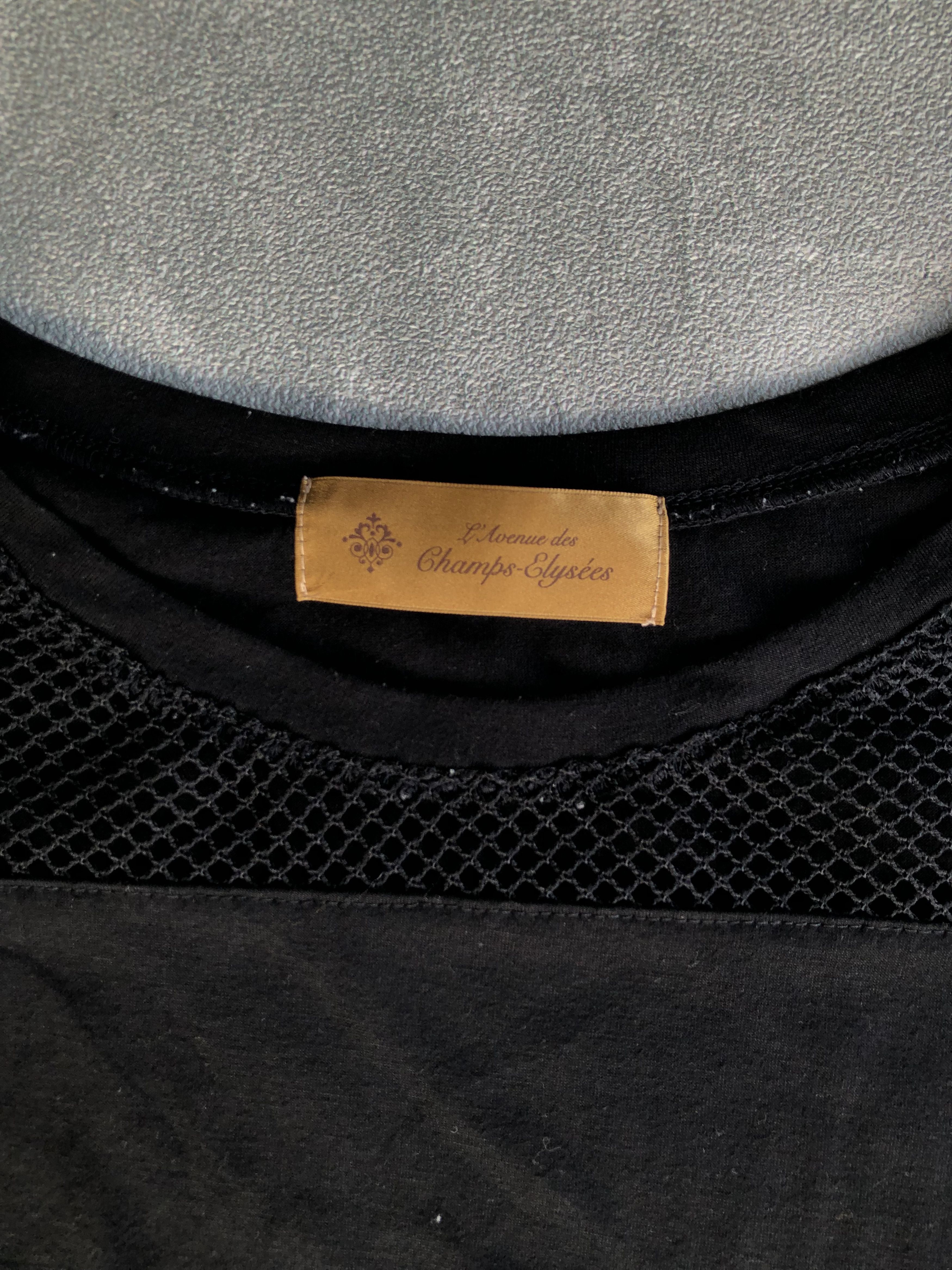 Japanese Brand L’Avenue Des Champs-Elysees Fishnet Tshirt Size US M / EU 48-50 / 2 - 2 Thumbnail