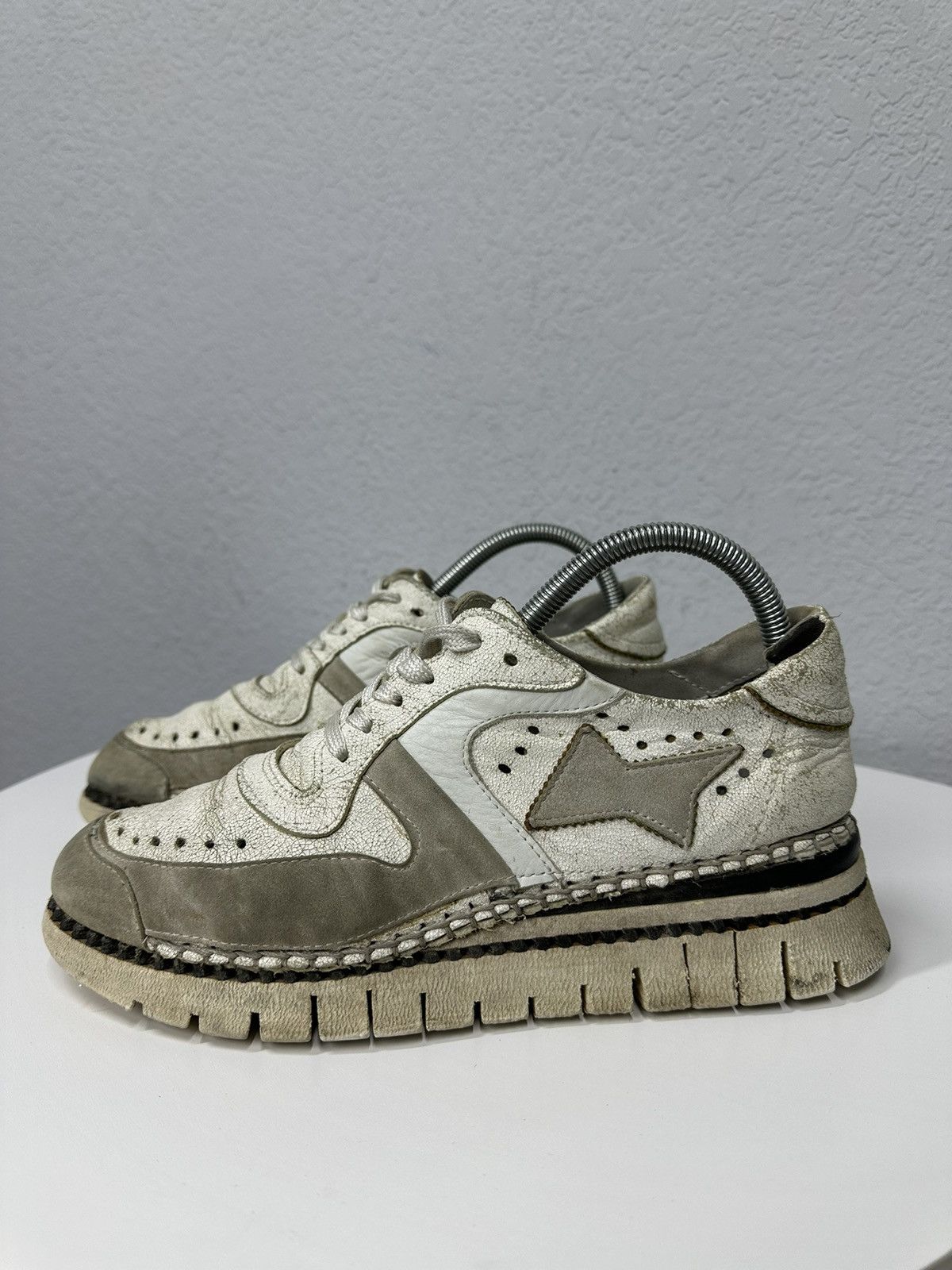 A.S.98 Vintage Sneakers AS 98 faded Avantgarde Distressed Leather Size US 7 / EU 40 - 5 Thumbnail