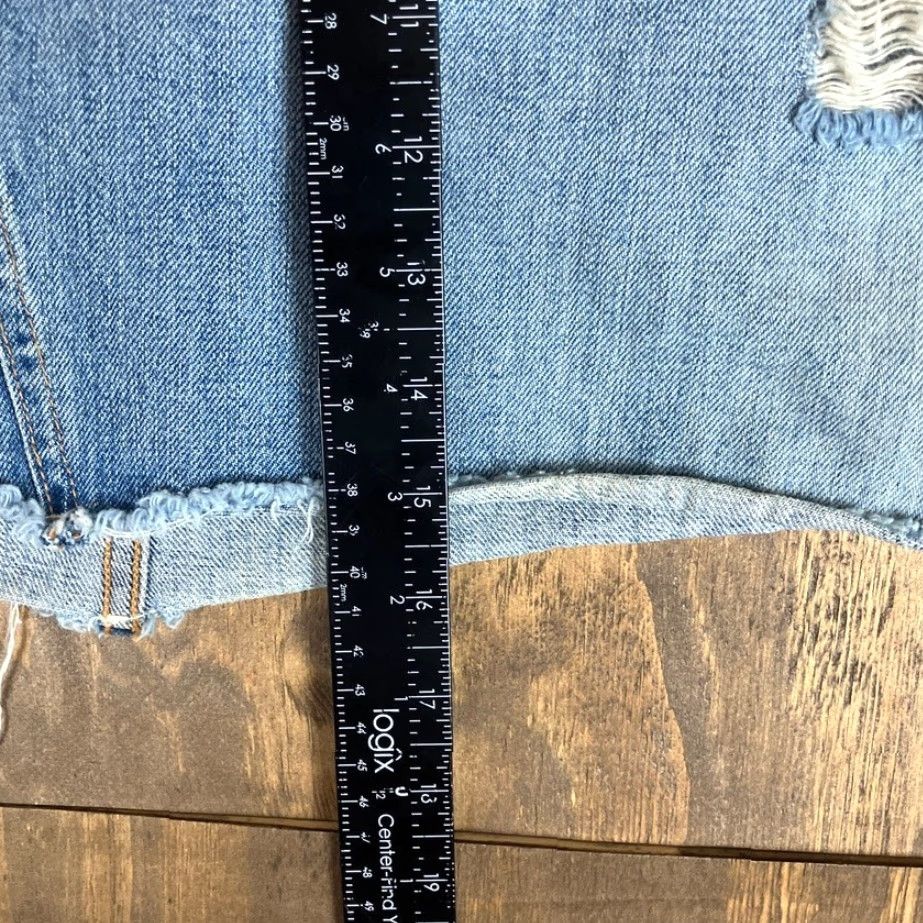 Rag & Bone Rag & Bone Womens Skirt Blue Denim Embroidered Mini Distressed 26 Casual Party/Cocktail Travel Size 26" / US 2 / IT 38 - 7 Thumbnail