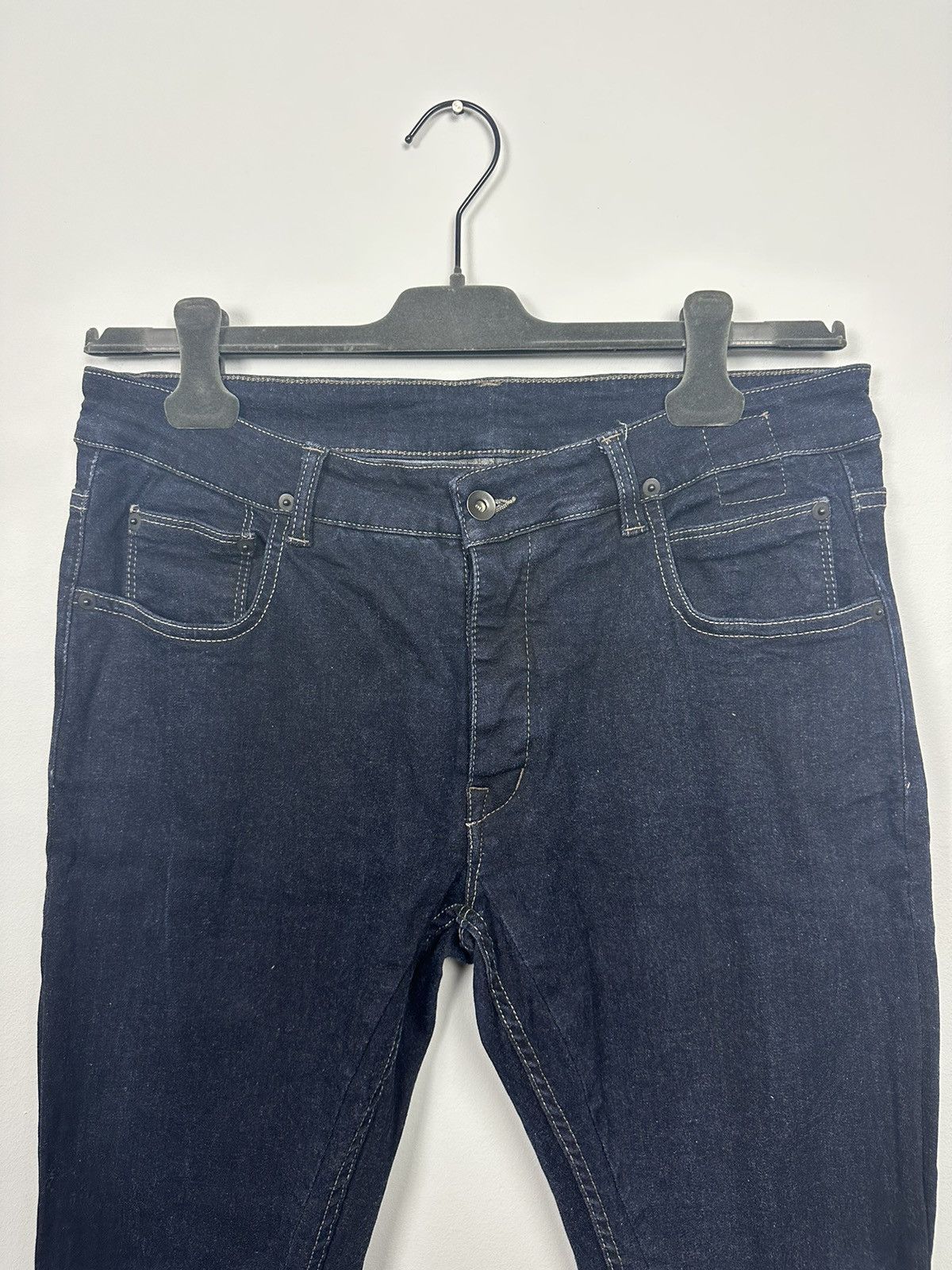 Rick Owens Dirty Blue Detroit Cut Denim Size US 33 - 2 Thumbnail