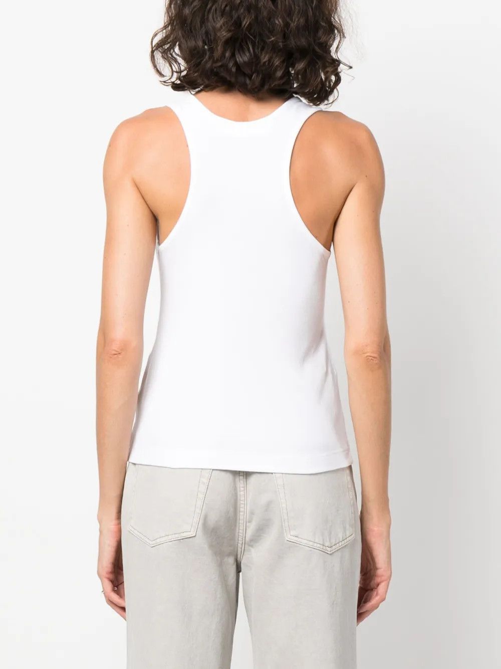 Palm Angels o1y1225 Tank Top in White Size S / US 4 / IT 40 - 3 Thumbnail