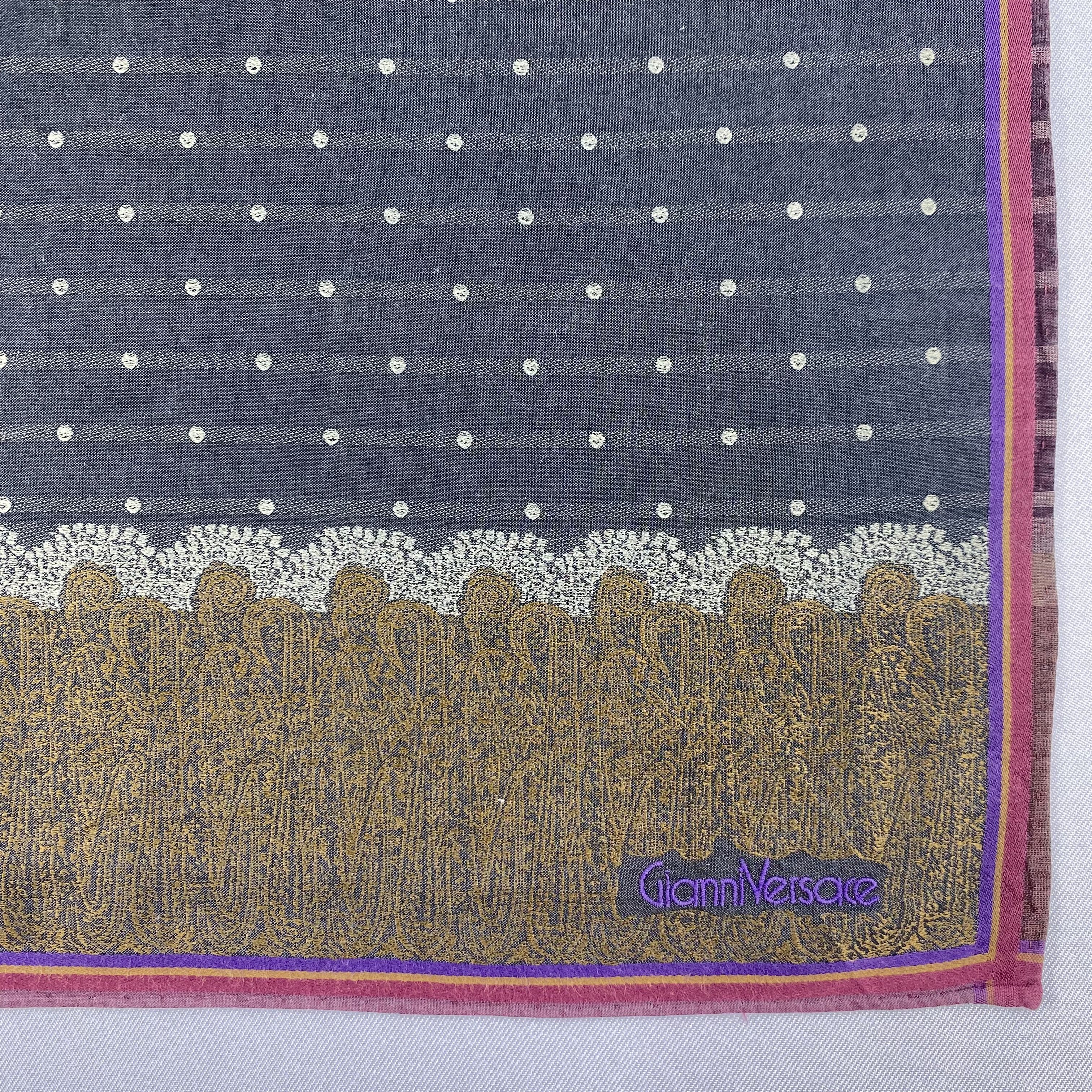 Versace × Vintage Vintage Gianni Versace Handkerchief Neckerchief H052Q Size ONE SIZE - 3 Thumbnail