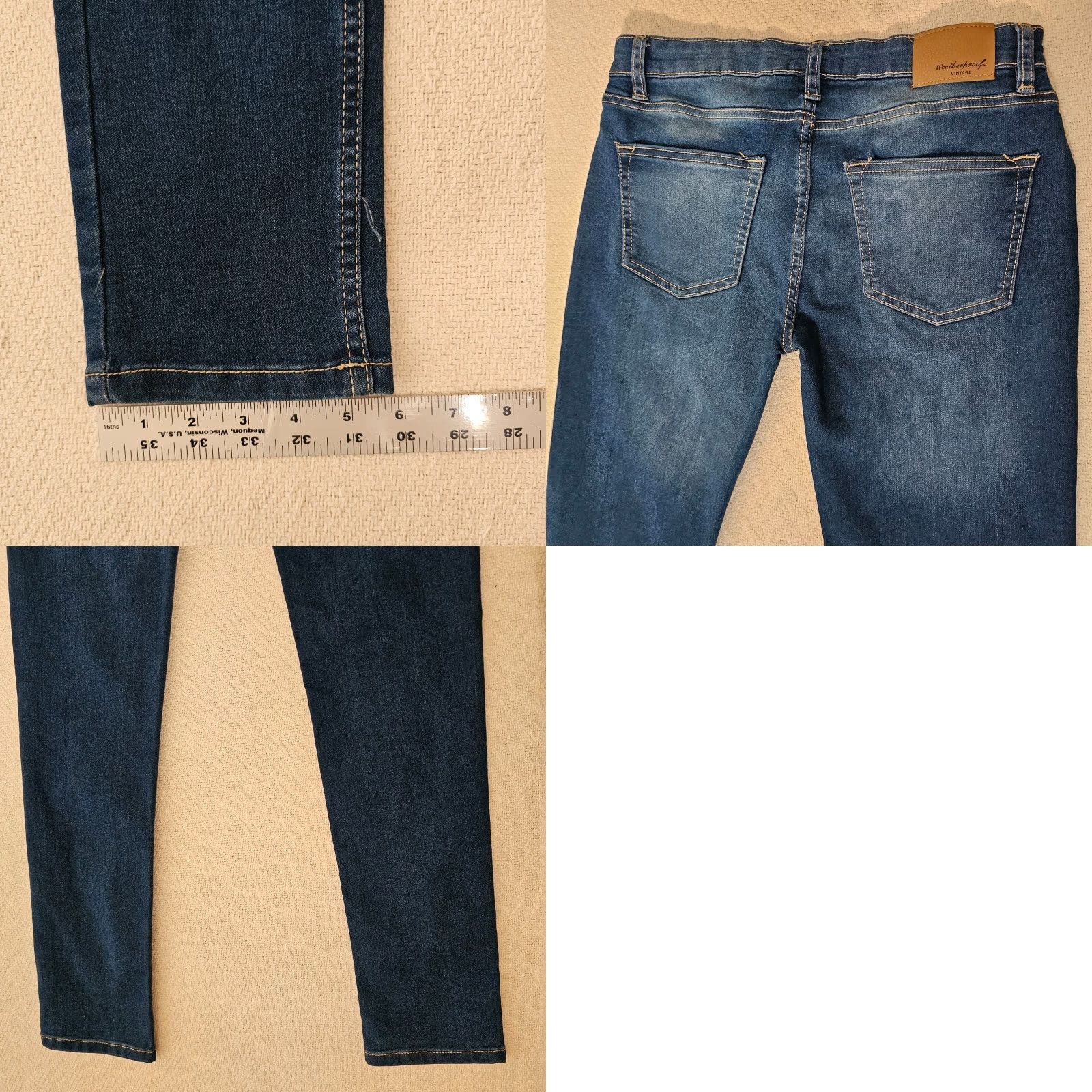 Weatherproof Weatherproof Slim Straight Jeans Women's Size 16 Blue Denim 5-Pocket Stretch Medium Wash Classic Size 38" / US 16 / IT 52 - 8 Thumbnail