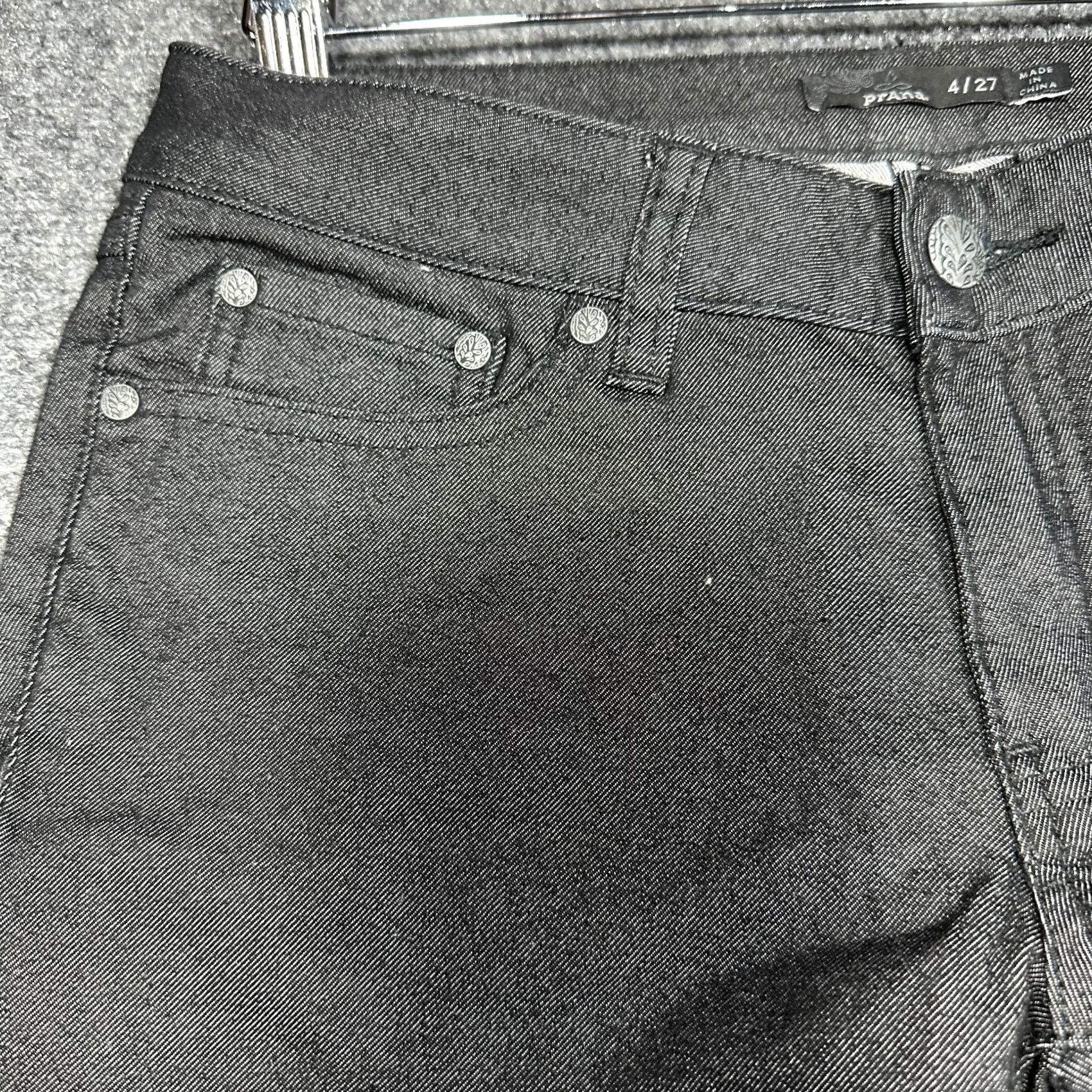 Prana Prana Jeans Womens 27 Ankle Black Organic Cotton Stretch Pockets Denim 5-Pocket Design Modern Classic Womens Jeans 27 Black Size 27" / US 4 / IT 40 - 4 Thumbnail