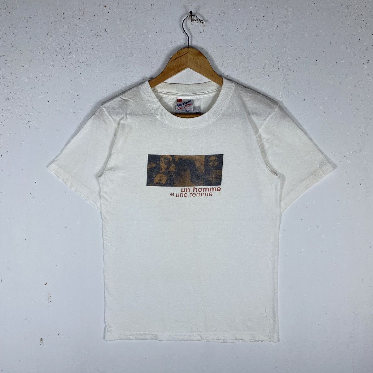 Vintage VINTAGE A MAN AND A WOMAN FRANCE CLASSIC ROMANCE DRAMA TEE Size US S / EU 44-46 / 1 - 2 Thumbnail