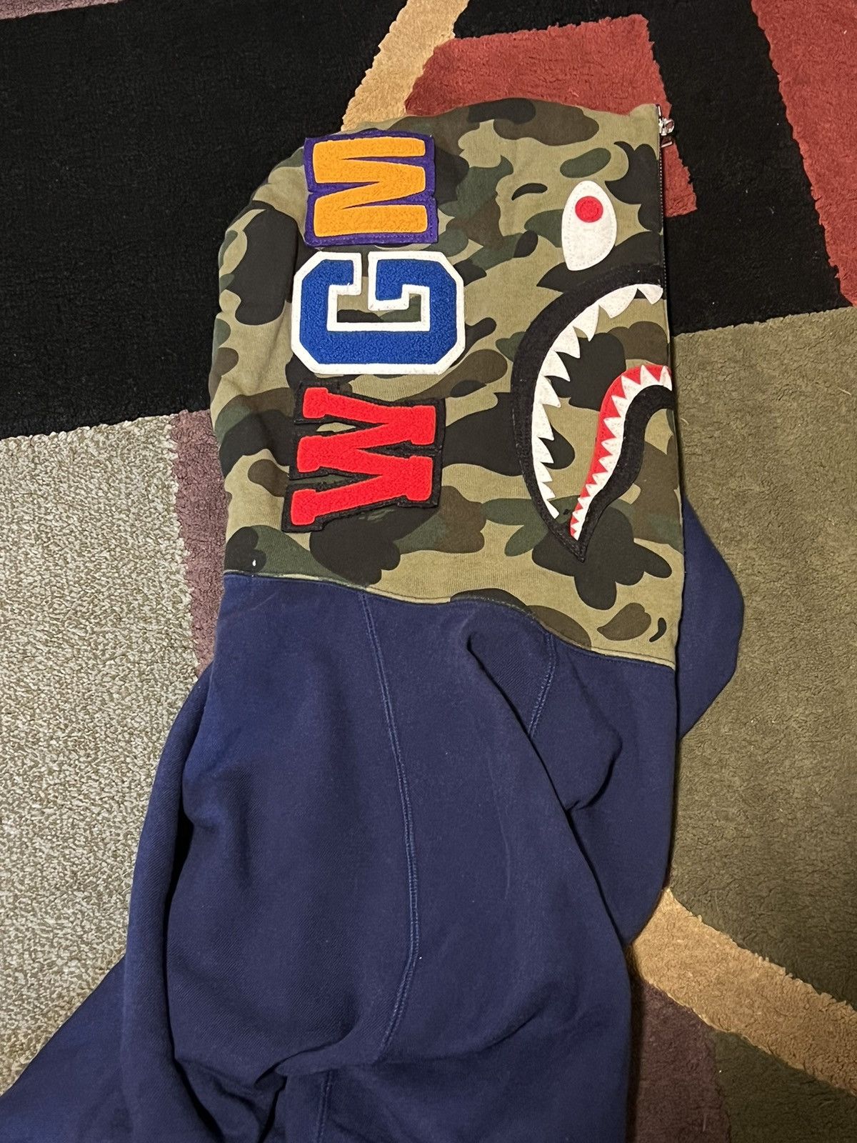 Camo Shark Half Zip Hoodie
