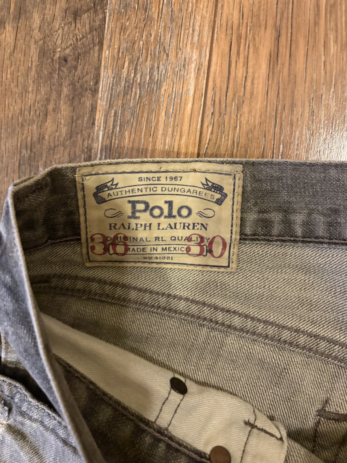 Polo Ralph Lauren Super sick vintage faded custom polo jeans Size US 34 / EU 50 - 2 Thumbnail