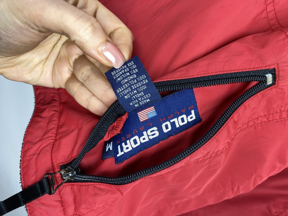 Polo Ralph Lauren × Vintage Polo Sport Ralph Lauren VTG nylon / fleece reversible jacket Size US M / EU 48-50 / 2 - 14 Thumbnail