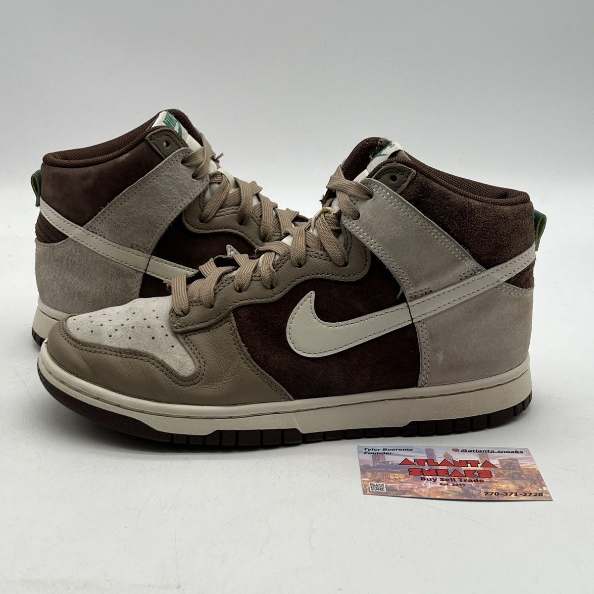 Nike Nike dunk high light chocolate Size US 7.5 / EU 40-41 - 1 Thumbnail