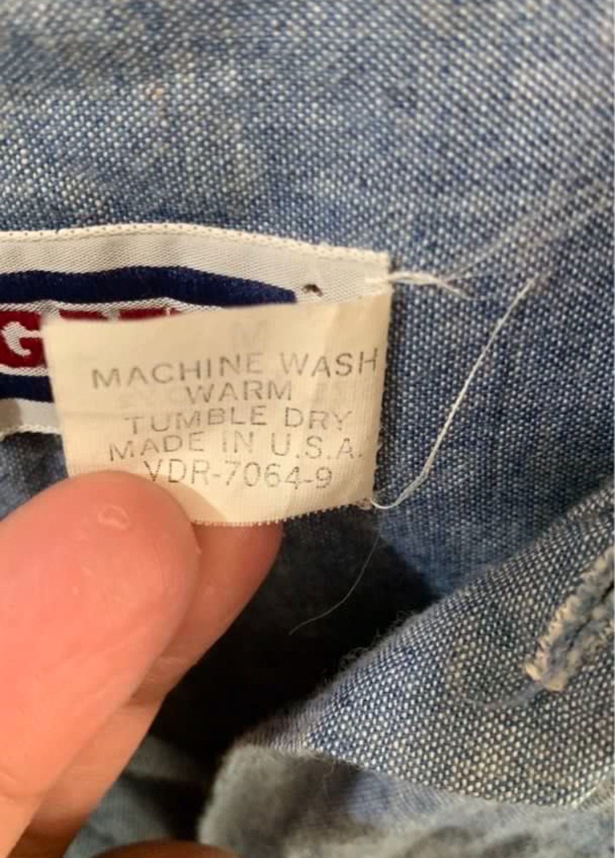 Big Mac Bicmac 80s vintage chambray shirt double pocket Size US L / EU 52-54 / 3 - 6 Thumbnail