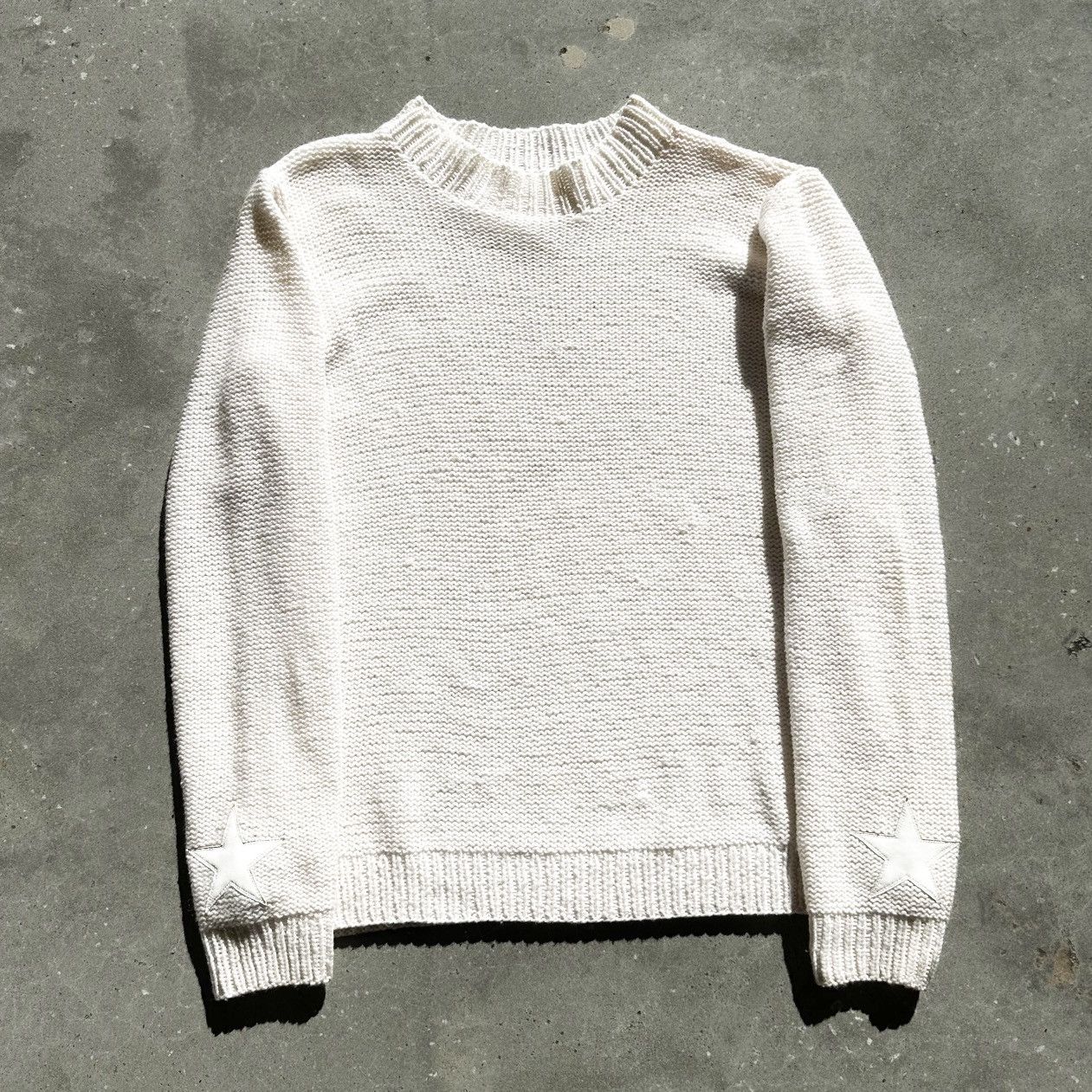 Chrome Hearts CH Triple Star Patch Cashmere Chunky Knit Sweater 🍦 Size US XL / EU 56 / 4 - 3 Thumbnail