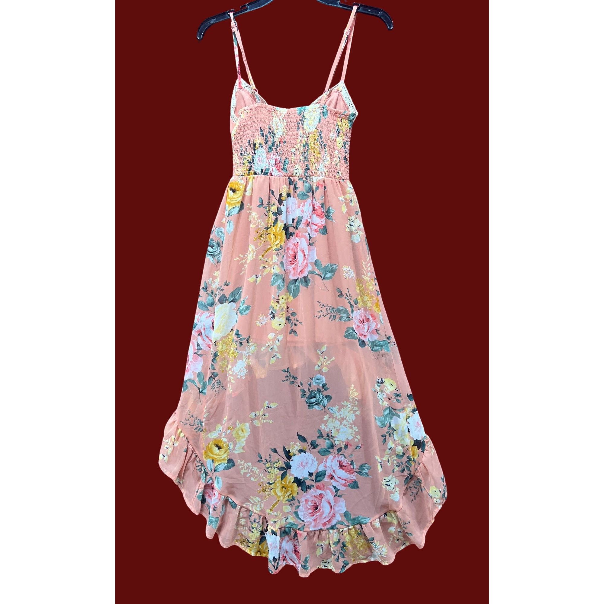 rue21 Rue 21 - Women's Sumer Sleeveless High Low Hem Ruffle Floral Size XXS / US 00 / IT 34 - 2 Thumbnail