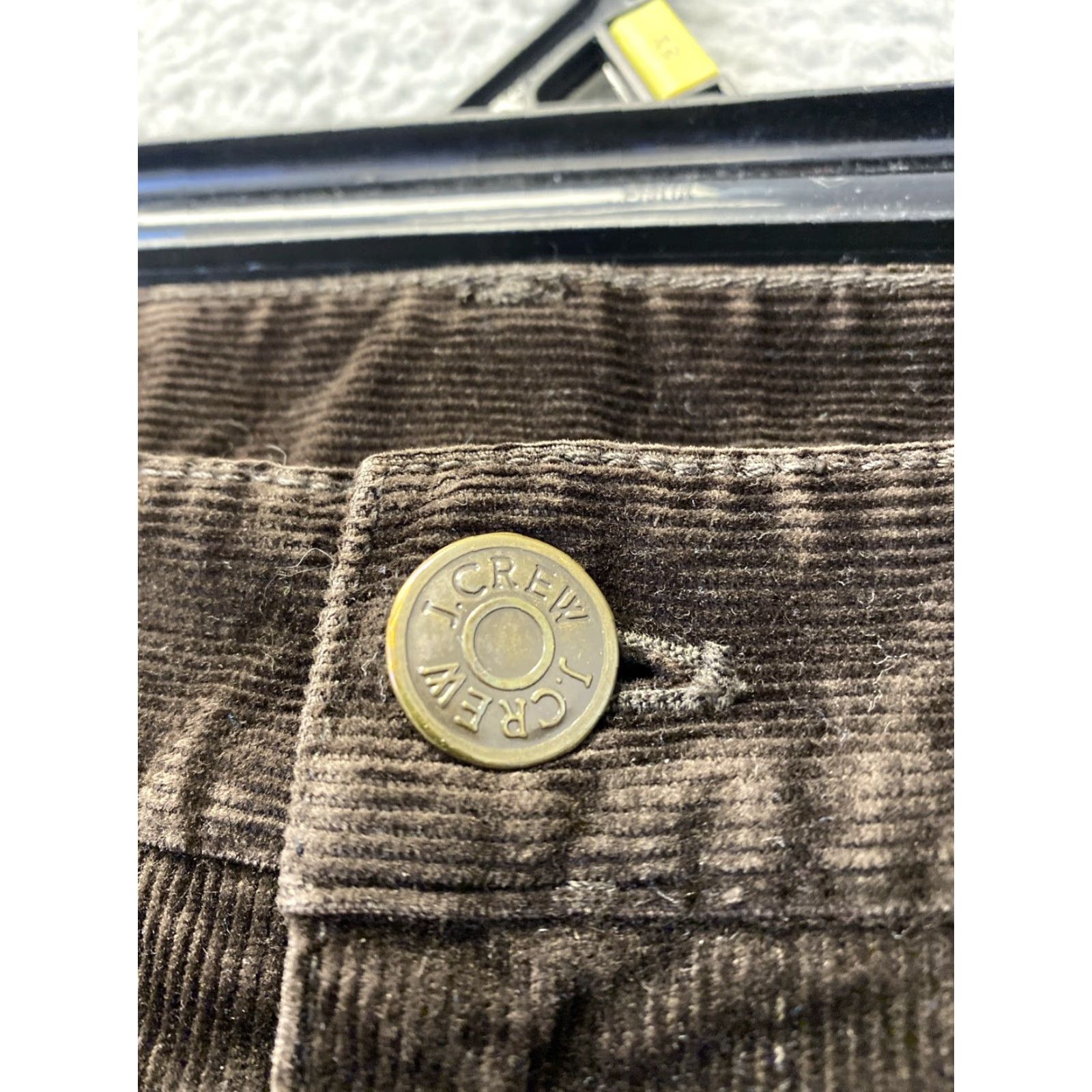 Vintage J Crew Corduroy Pants Women's 32X30 Brown Skinny High Rise Size 32" / US 10 / IT 46 - 3 Thumbnail