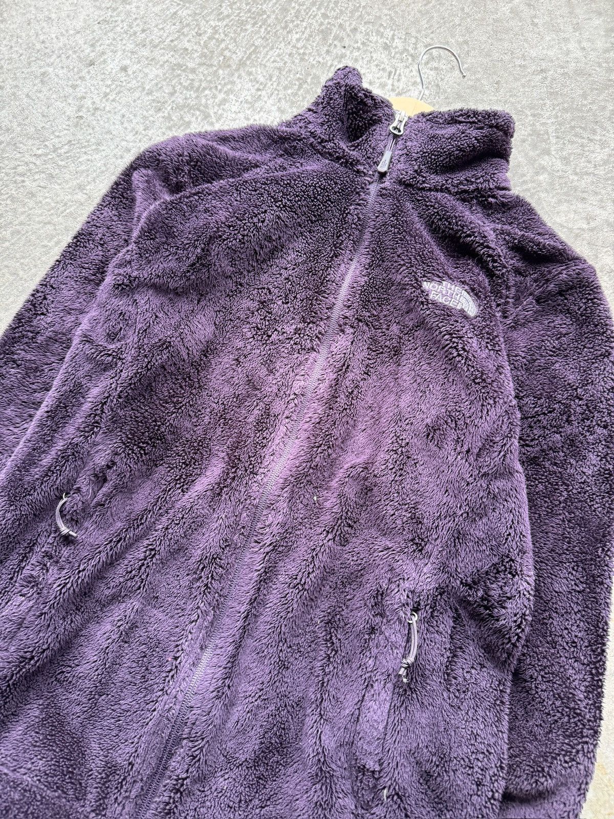 Japanese Brand × The North Face Vintage Y2K TNF purple soft fleece zip up Sherpa sweater Size US XS / EU 42 / 0 - 2 Thumbnail