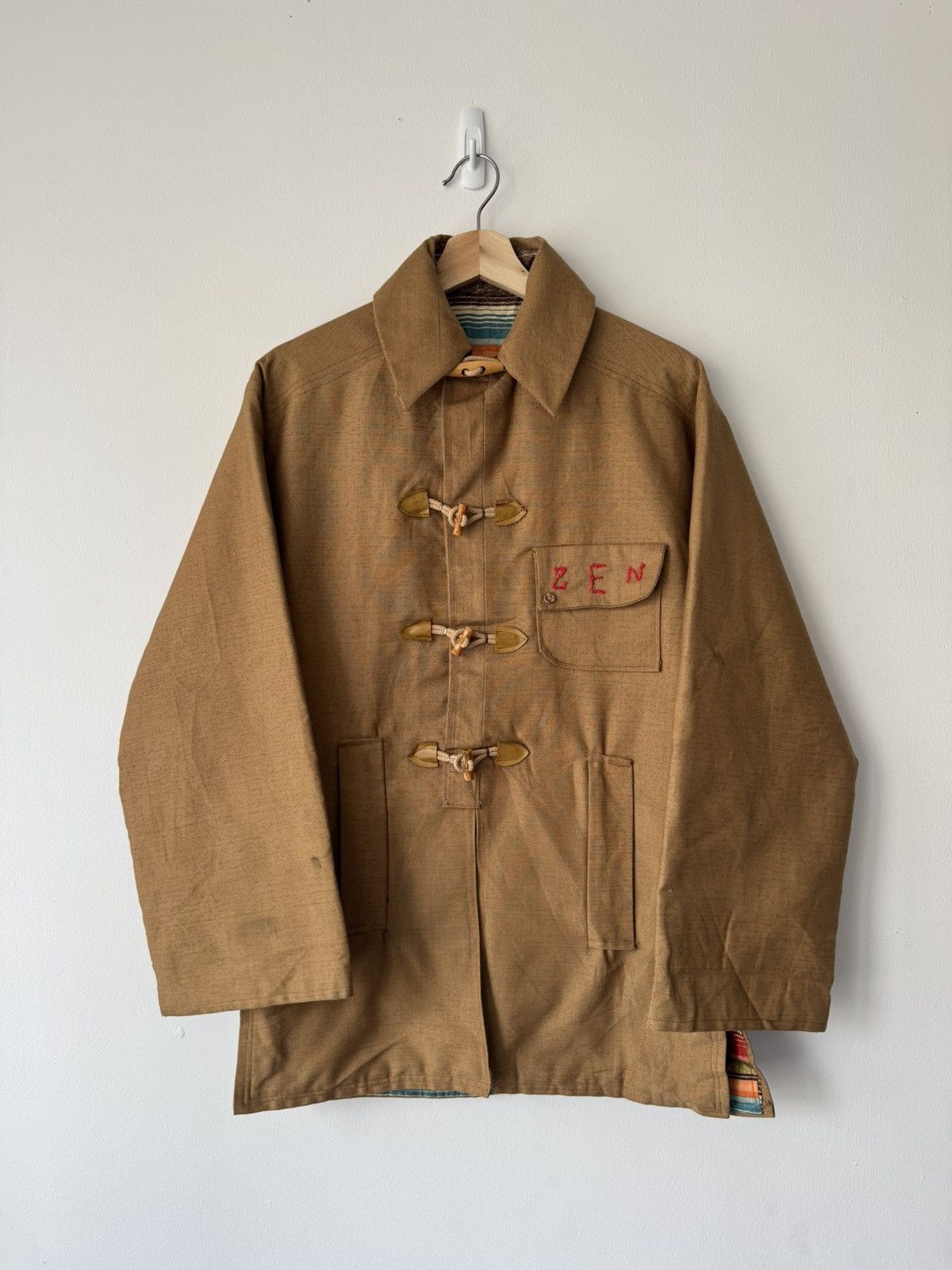 Vintage Blanket-Lined Hand-Embroidered Firefighter Jacket Size US M / EU 48-50 / 2 - 1 Thumbnail