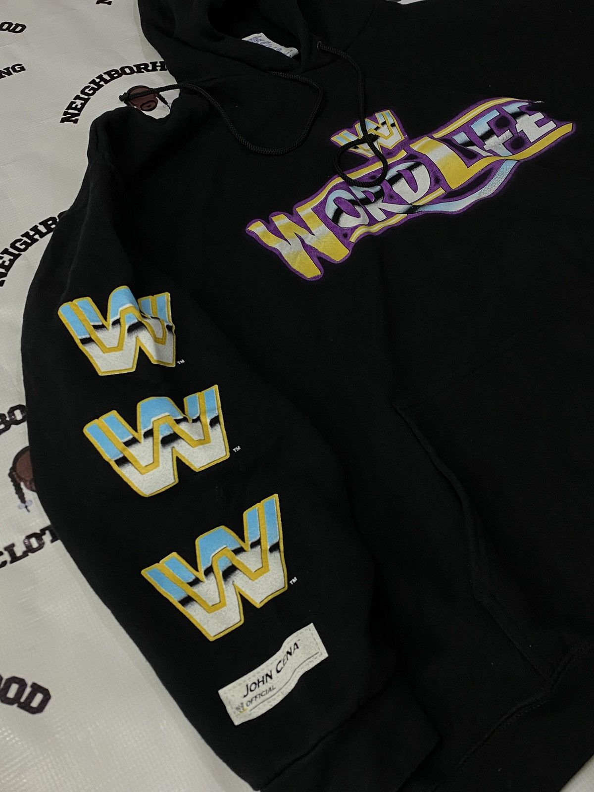 WWE JOHN CENA WORD LIFE VINTAGE HOODIE. Size US XXL / EU 58 / 5 - 9 Thumbnail