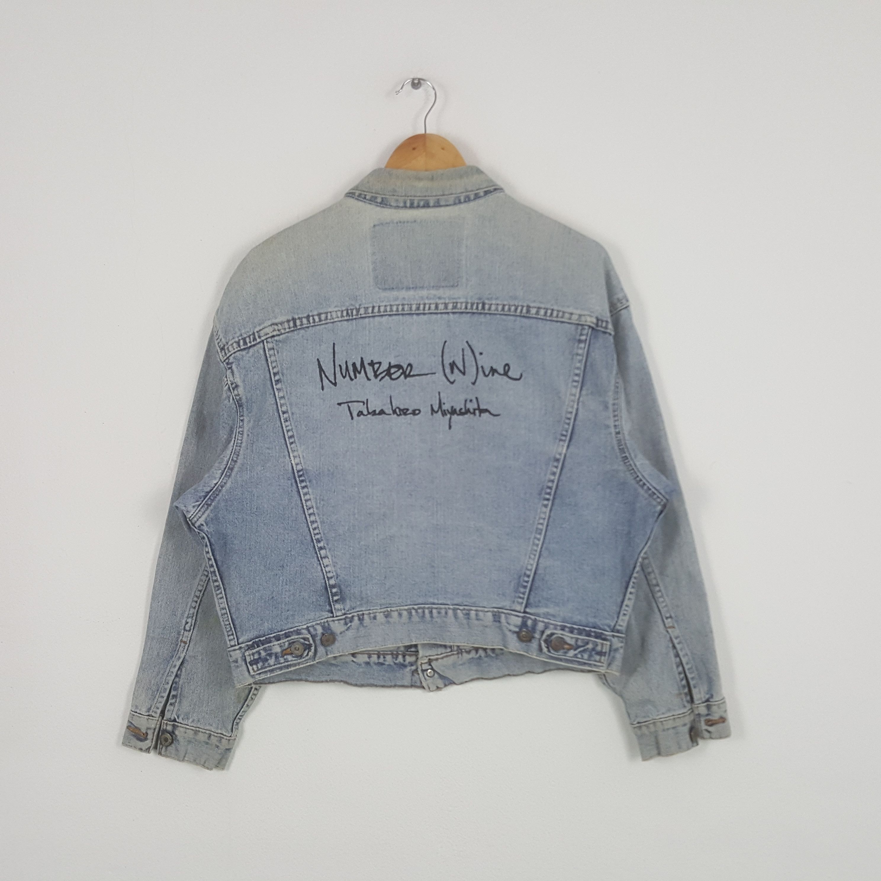 Levi's × Number (N)ine × Vintage Vintage Levi's X Number (N)ine Japan Custom Art Denim Jacket Size US L / EU 52-54 / 3 - 1 Thumbnail