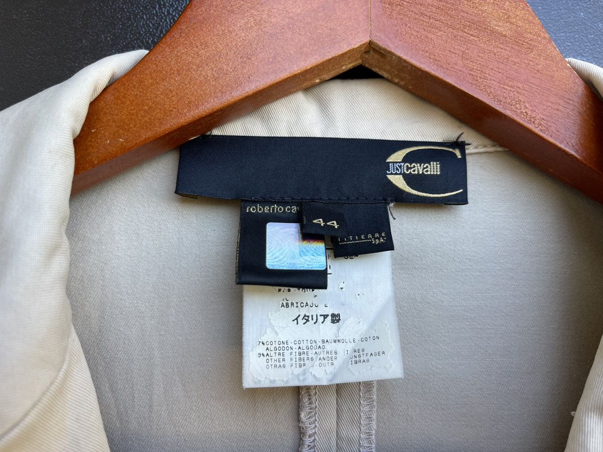 Roberto Cavalli Roberto Just CAVALLI Blazer Beige Cotton 1 Button Jacket Size M / US 6-8 / IT 42-44 - 4 Thumbnail