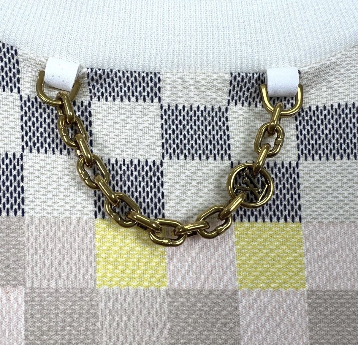 Louis Vuitton LOUIS VUITTON Multicolor Damier Short Sleeve T-Shirt K12 Size US L / EU 52-54 / 3 - 4 Thumbnail
