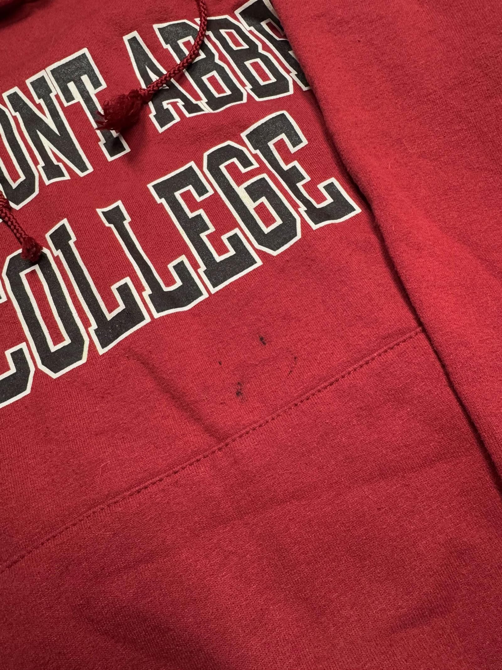 Champion Vintage Belmont Abbey College Hoodie Red Large Size US L / EU 52-54 / 3 - 3 Thumbnail