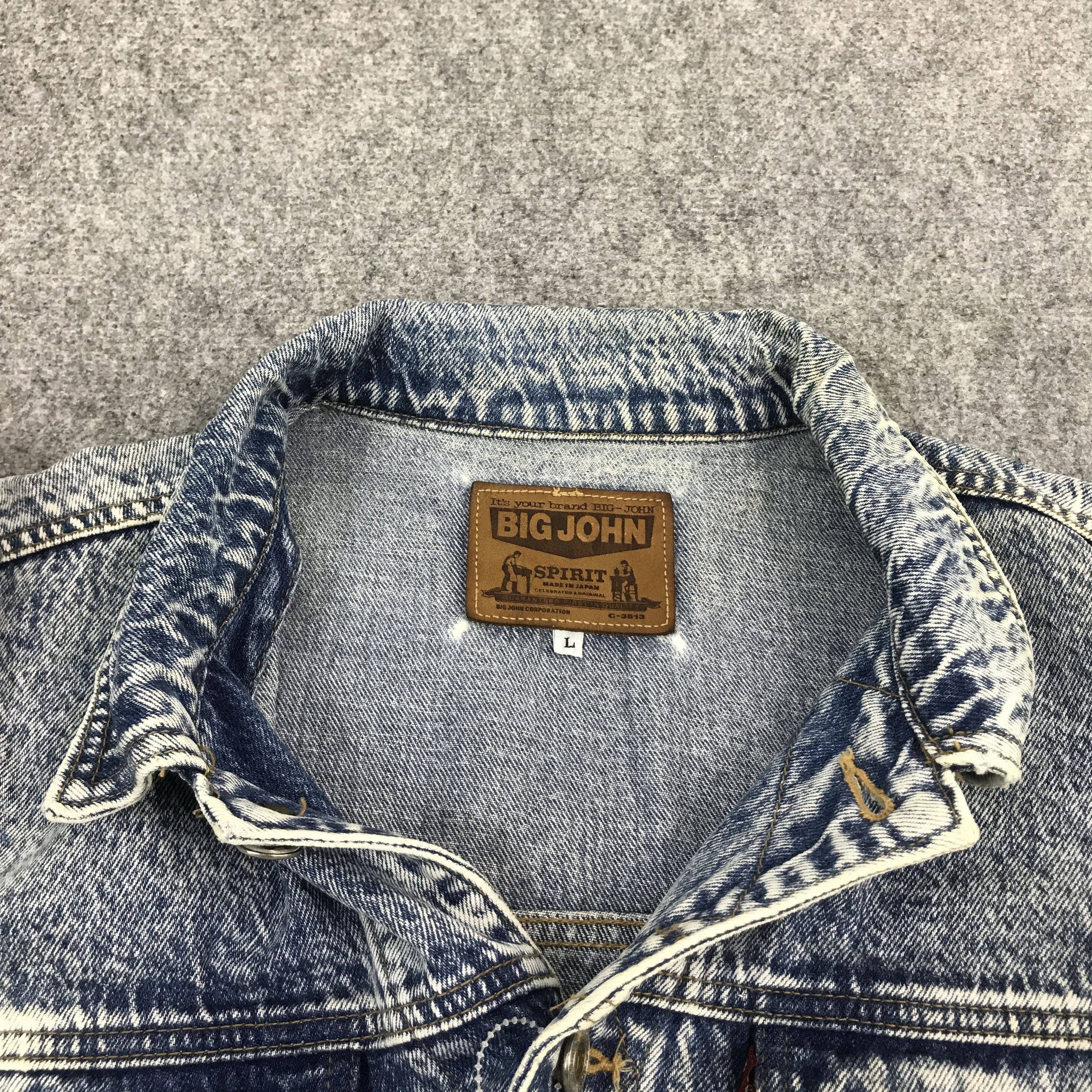Big John × Vintage BIG JOHN DENIM BUTTON ART SKULL JACKET Size US L / EU 52-54 / 3 - 7 Thumbnail