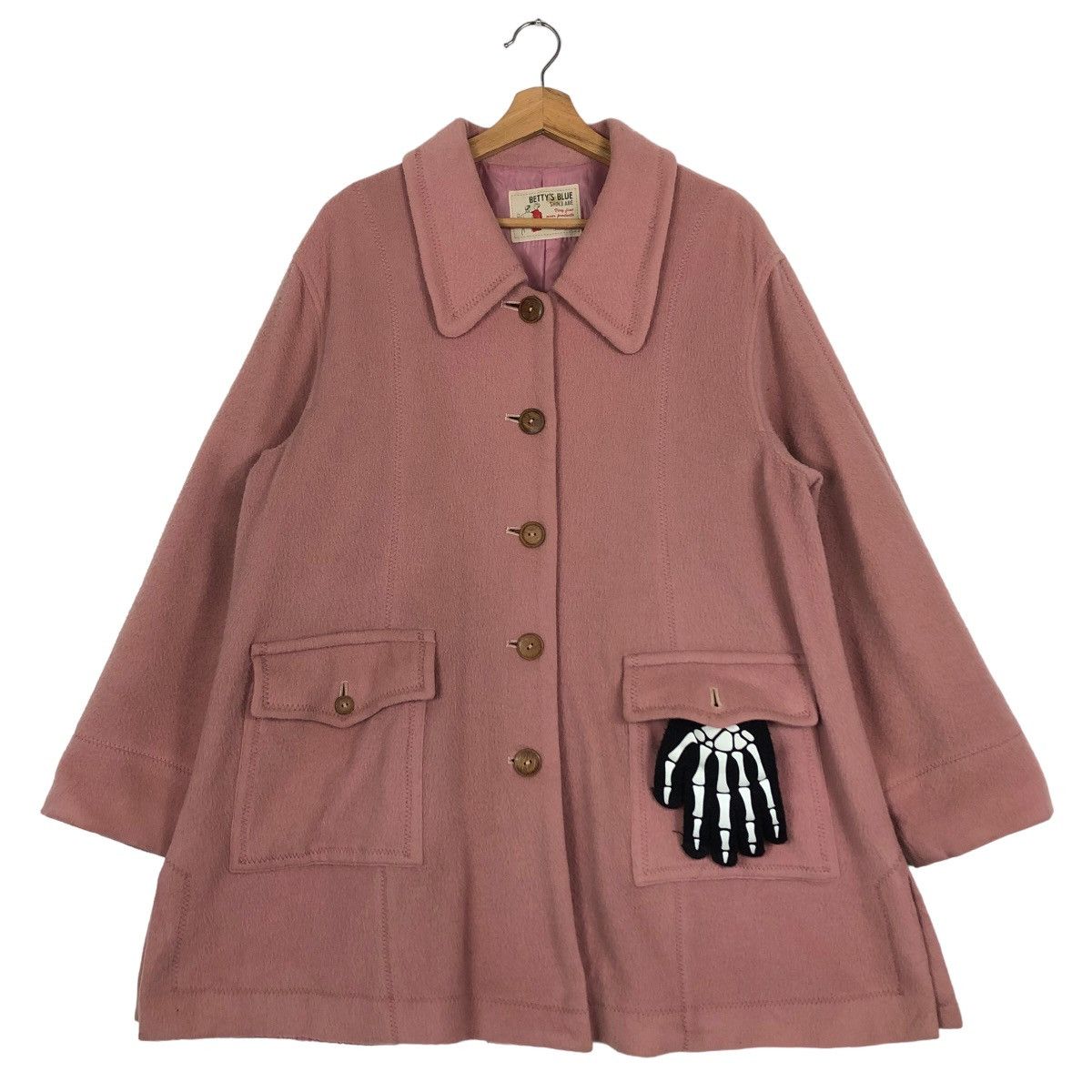 Japanese Brand 🔥Long Jacket Wool Betty’s Blue Japan Size US M / EU 48-50 / 2 - 1 Thumbnail