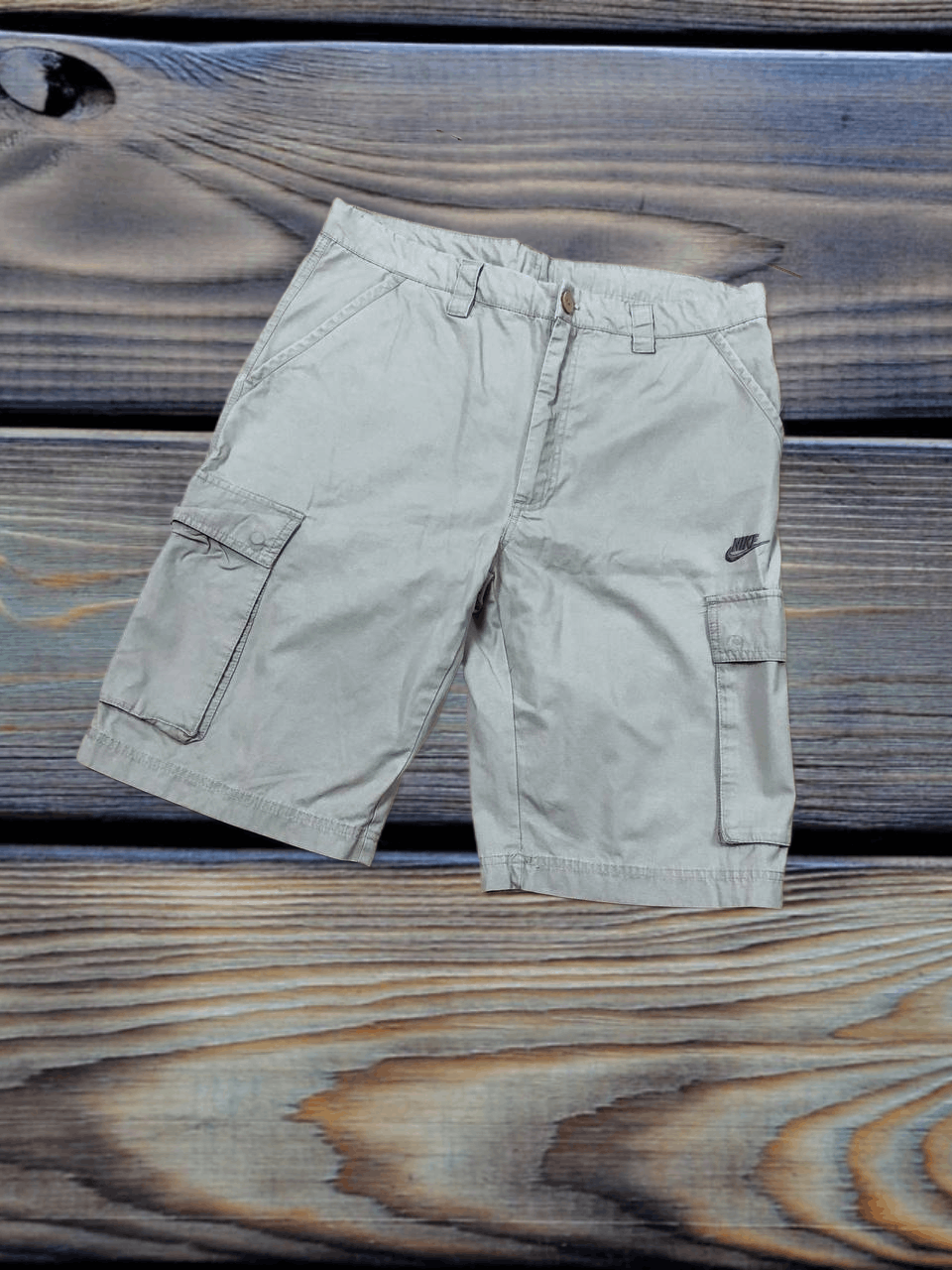 Nike Size L NIKE Y2K Vintage Denim Shorts Cargo Size US 34 / EU 50 - 1 Thumbnail