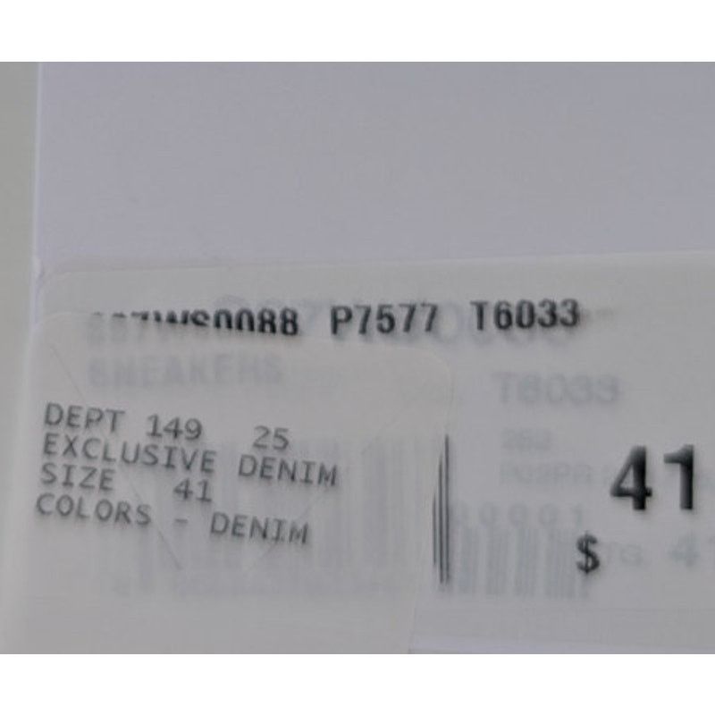 Maison Margiela o1rshd1 Exclusive Denim Shoe low top sneakers in Blue/Brown Size US 8 / EU 41 - 23 Thumbnail
