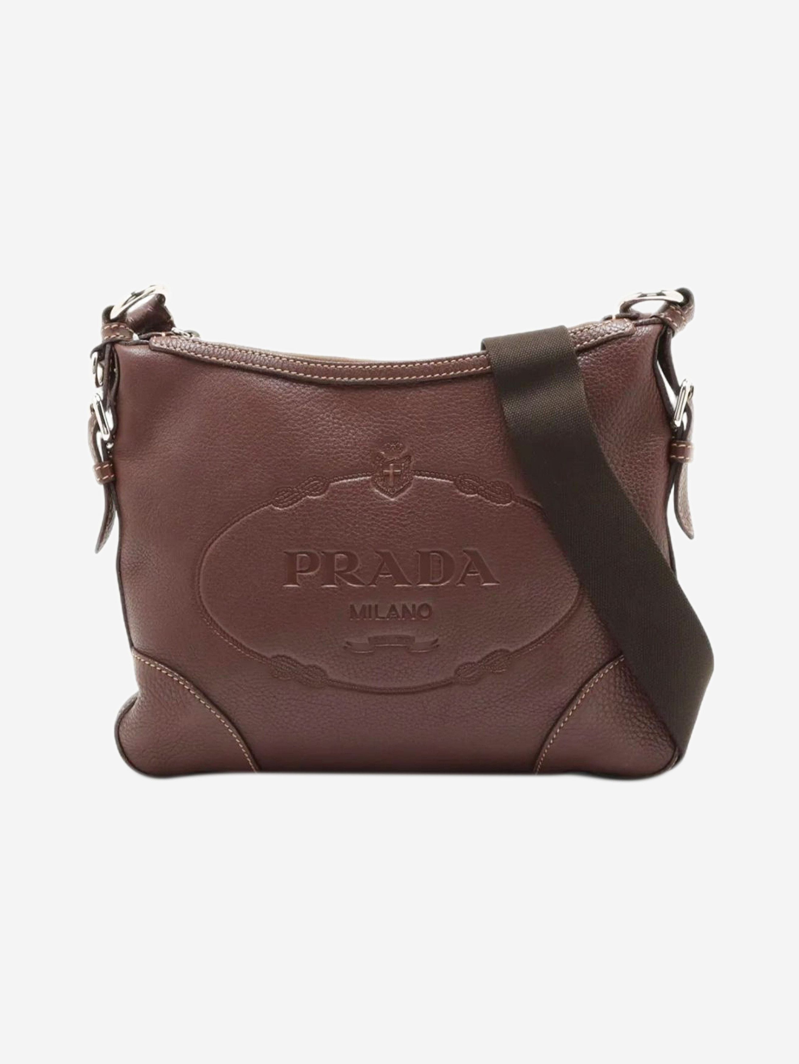 Prada Brown Vitello Daino leather shoulder bag Size ONE SIZE - 1 Thumbnail