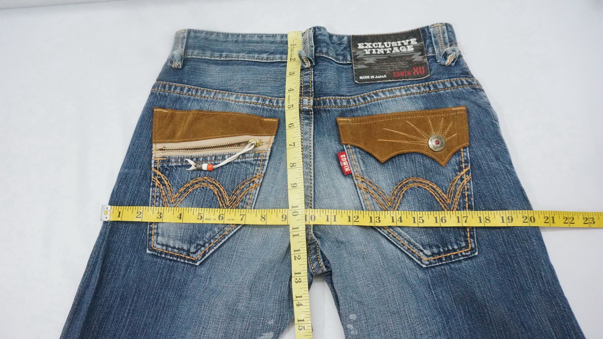 Edwin Rare 🔥 NAVAJO Design EDWIN Exclusive Vintage XV Jeans Size US 31 - 16 Thumbnail