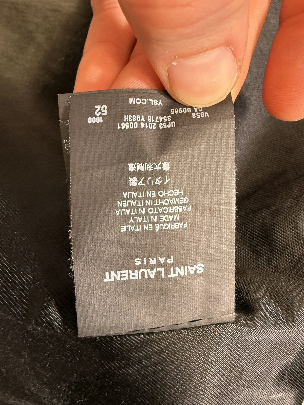 Hedi Slimane × Saint Laurent Paris Saint Laurent Teddy Jacket (Size 52) Size US L / EU 52-54 / 3 - 8 Thumbnail