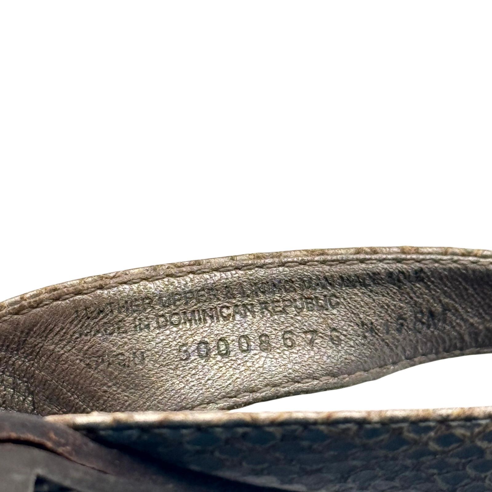 Tory Burch Tory Burch Thora Sandal Flip Flop Thong Snake Quiet Luxury Size US 8 / IT 38 - 7 Thumbnail