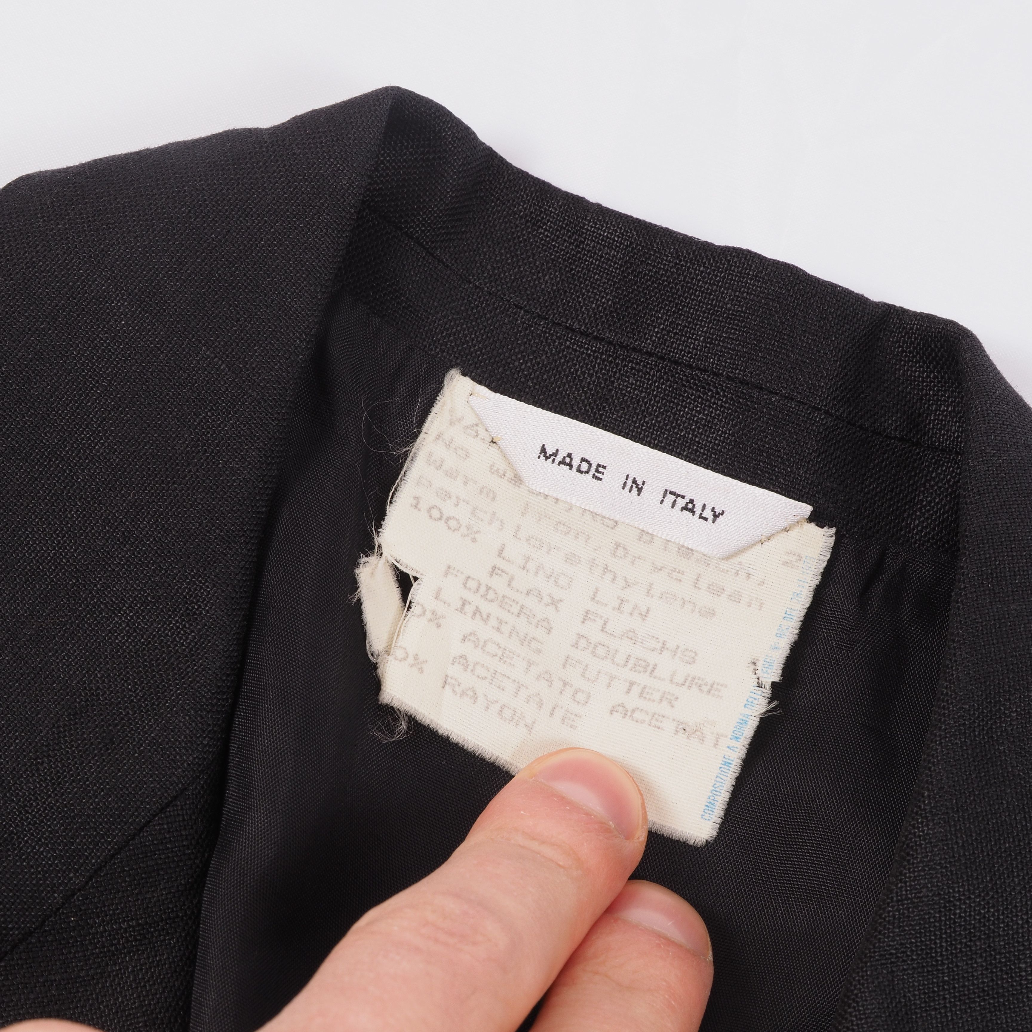 Versace × Vintage GIANNI VERSACE V2 Vintage Black Skirt Blazer Jacket Suit Set Size S / US 4 / IT 40 - 9 Thumbnail