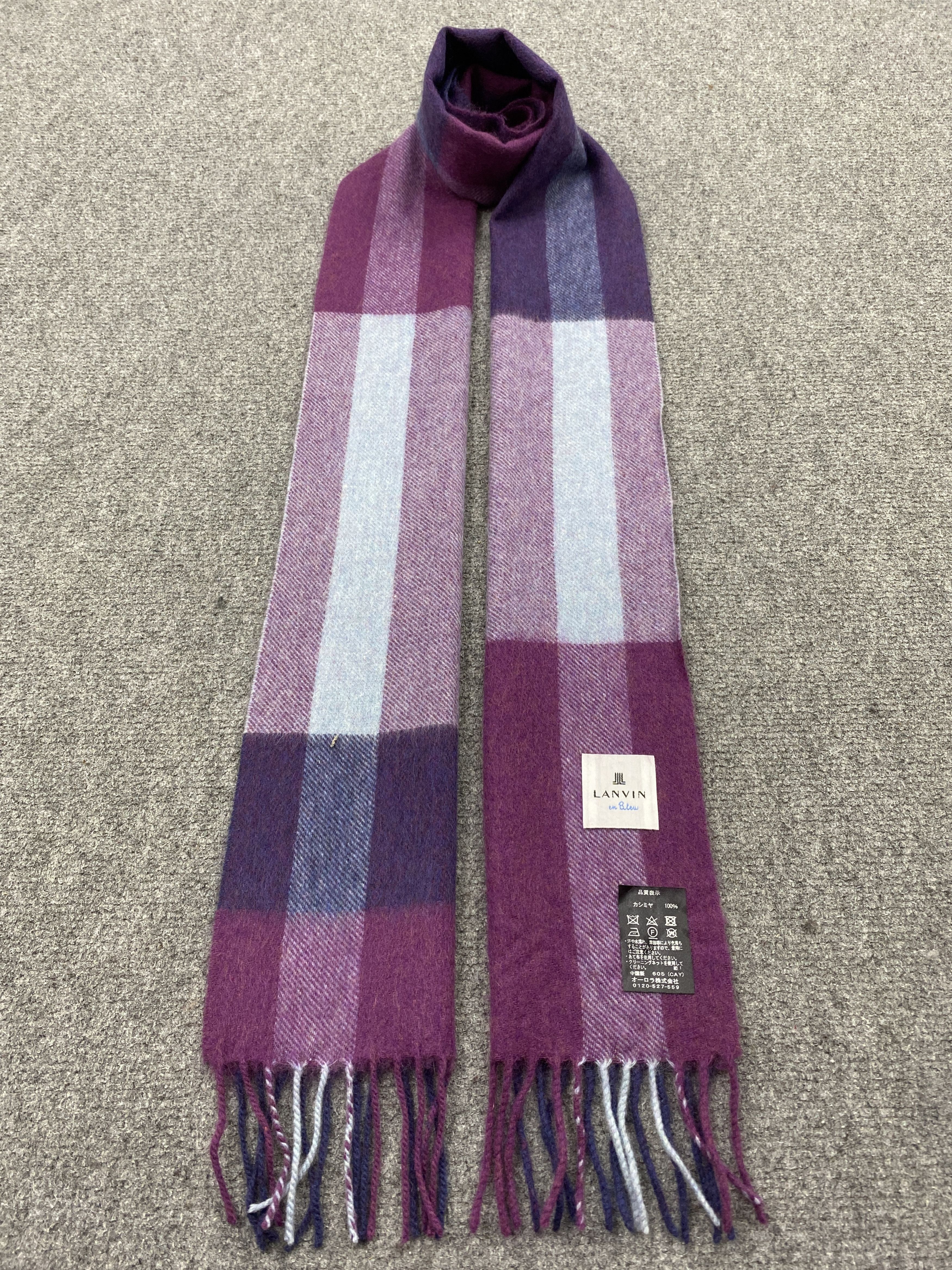 Lanvin Lanvin Te Bleu Scarf / Muffler / Neckwear -SC0169 Size ONE SIZE - 1 Thumbnail