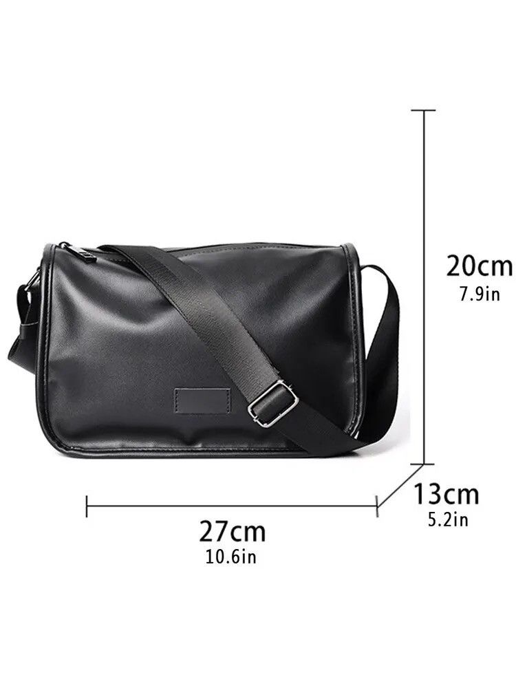 Japanese Brand Fashion y2k faux leather shoulder bag messenger bag casual Size ONE SIZE - 5 Thumbnail
