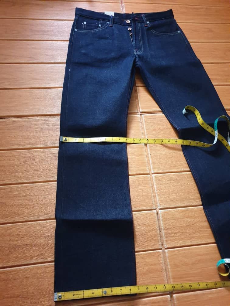 Japanese Brand Caseyjeansfive red digger 17oz Salvedge straight fit jeans Size US 33 - 8 Thumbnail