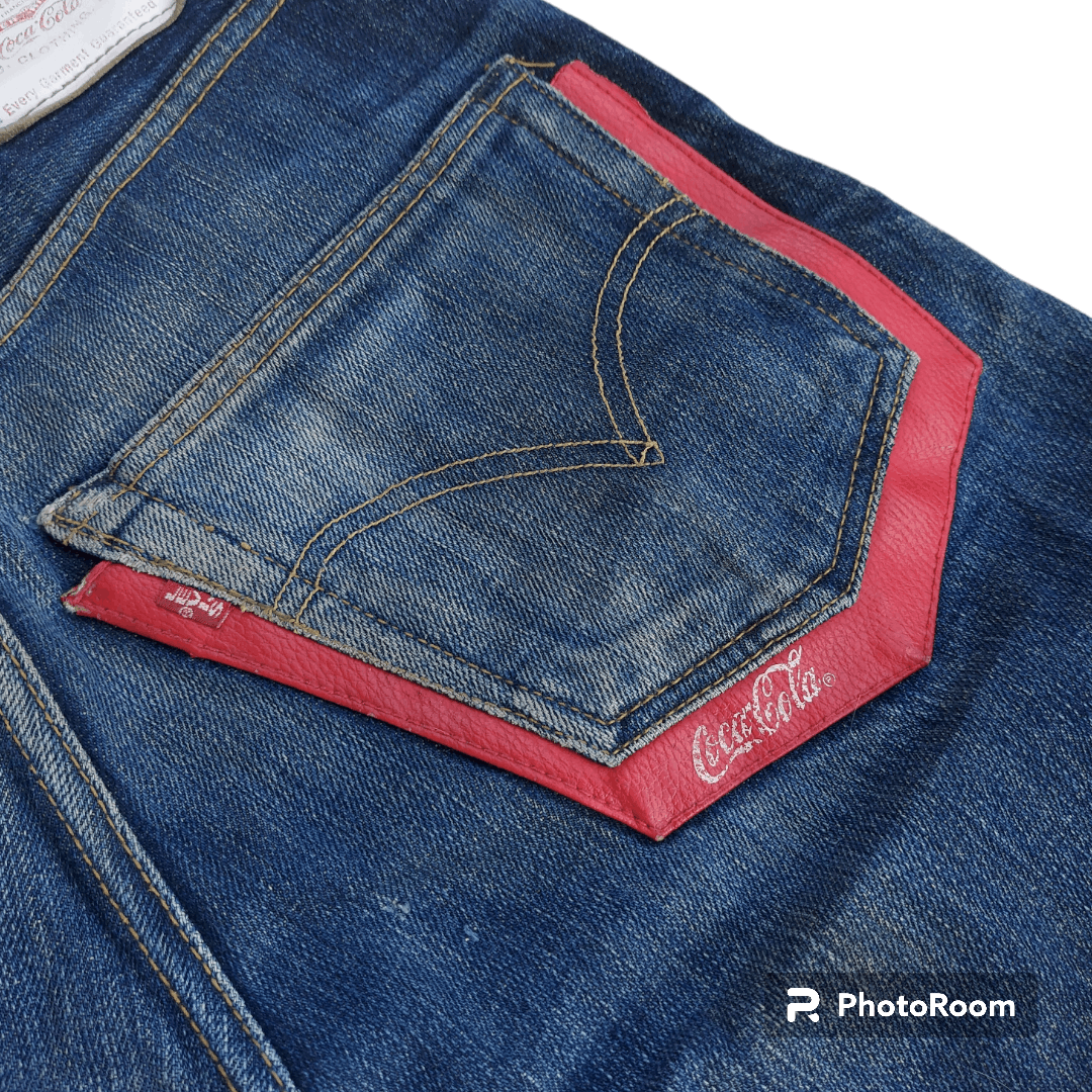 Coca Cola × Levi's × Vintage 💥Levi's x Coca Cola 501 Selvedge Denim Pants Size US 30 / EU 46 - 9 Thumbnail