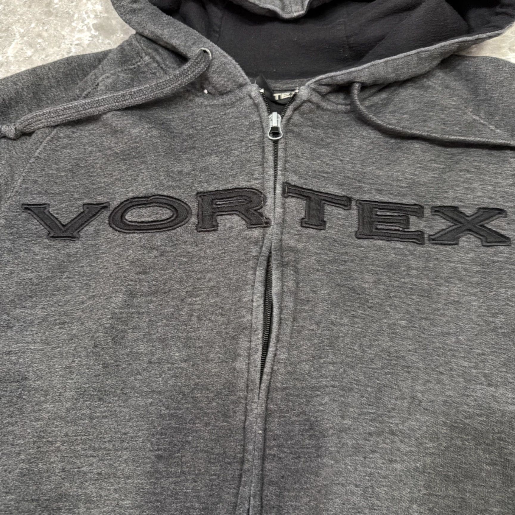 Vintage Vortex Optics Men's L Full Zip Hoodie American Flag Gray Size US L / EU 52-54 / 3 - 4 Thumbnail