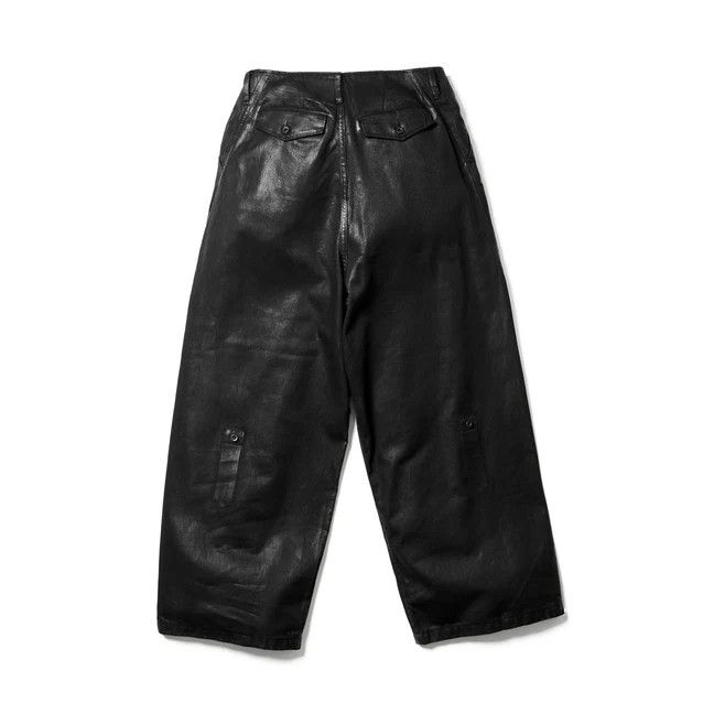 Julius 927PAM8-C Black / Coated Destroy Baggy Pants Size US 30 / EU 46 - 6 Thumbnail