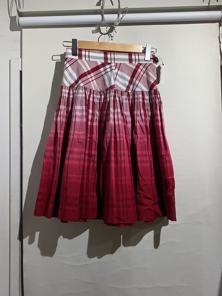 Vivienne Westwood Gradient Plaid Pleated Skirt Size 25" / US 0 / IT 36 - 2 Thumbnail