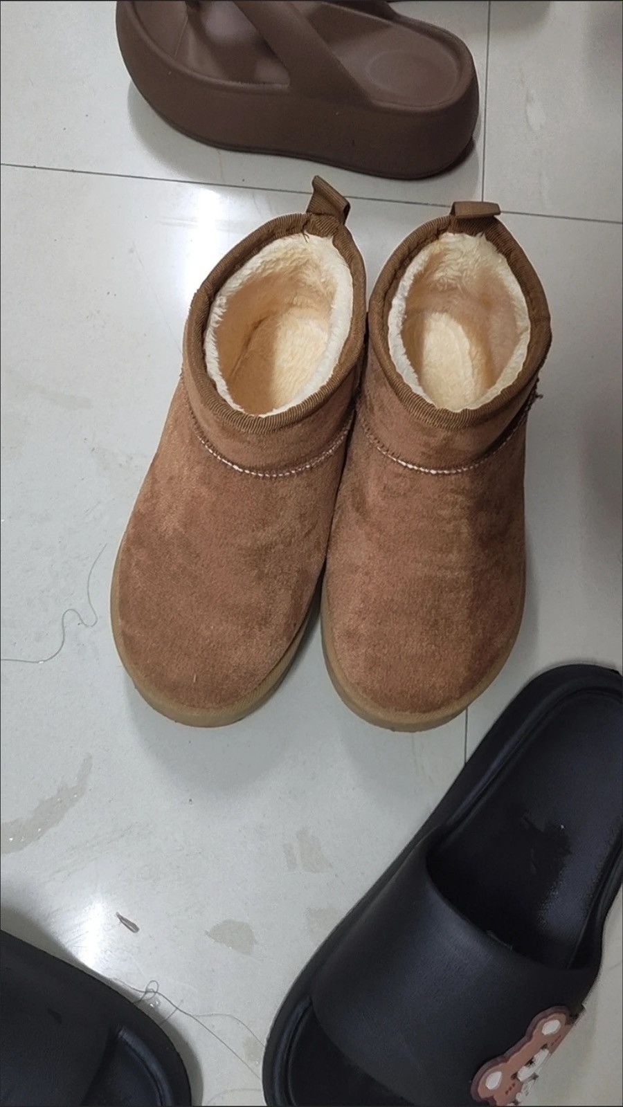 Fleece-Lined Winter Mid-Calf Snow Boots