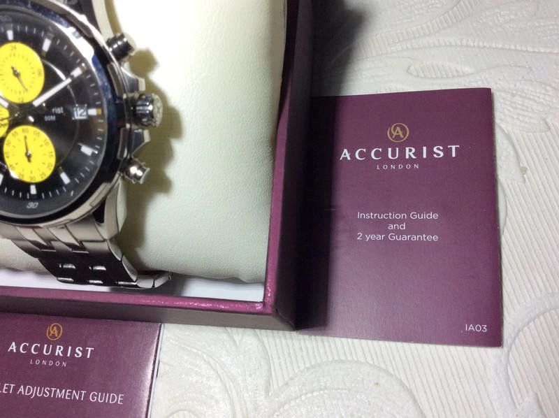 Designer Accurist men's yellow dial stainless steel watch Size ONE SIZE - 11 Thumbnail